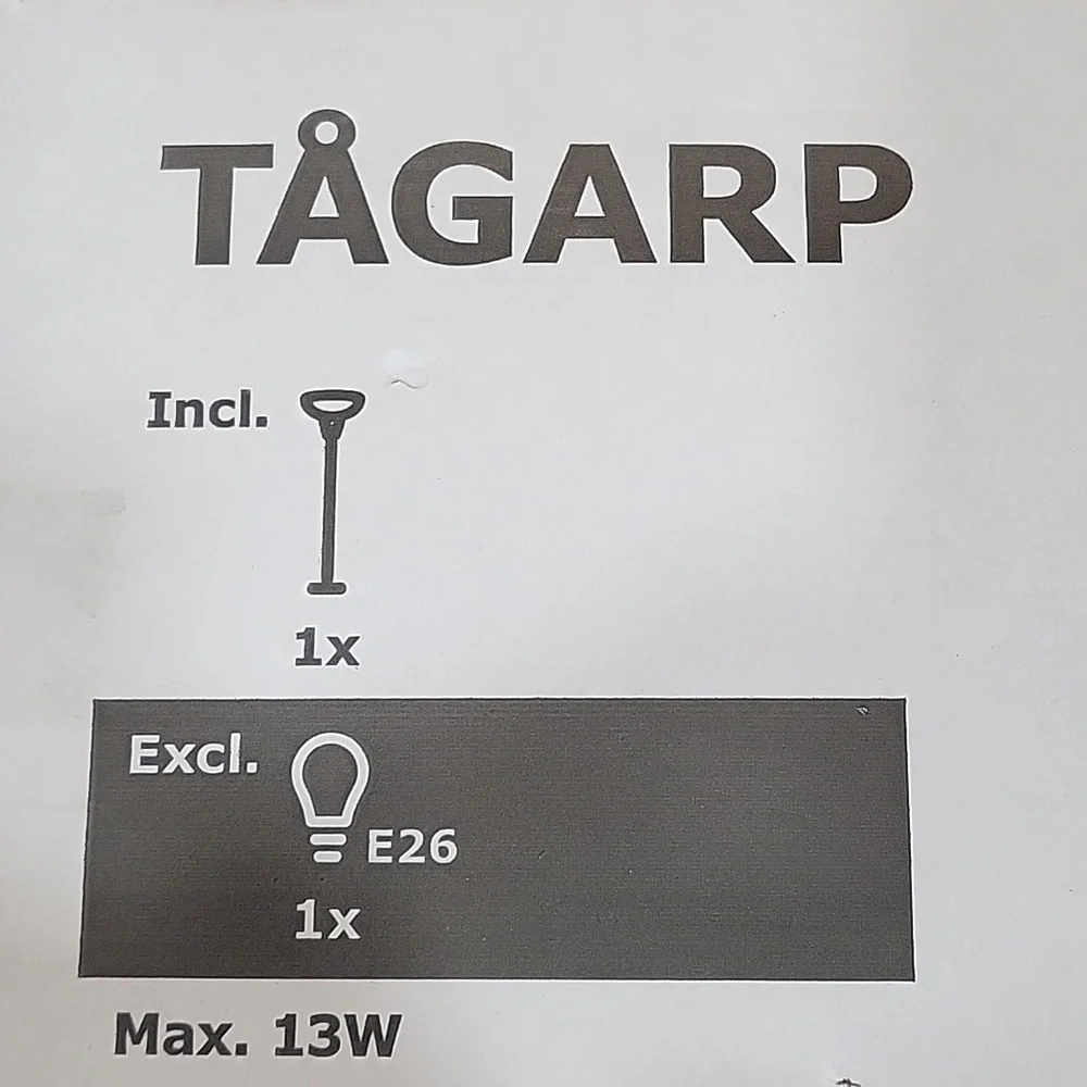 IKEA TÅGARP Floor Lamp - White